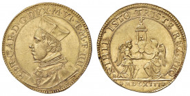 MANTOVA Ferdinando Gonzaga (1612-1626) 2 Doppie 1613 - MIR. 577/1 AU (13,08) RRR Conservazione eccezionale, data rarissima. Splendido esemplare di que...