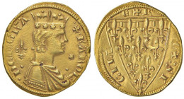 MESSINA Carlo I d’Angiò (1266-1282) Reale - MIR 138/3 AU (g 5,23) RRR Colpo al margine del D/. Moneta di grandissimo fascino, di bello stile e di cons...