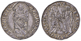 Paolo II (1464-1471) Grosso - Munt. 24 AG (g 3,88) R Questo è l’esemplare fotografato sul MIR papali volume I e proveniente dall'asta Varesi ANPB del ...