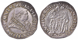 Giulio II (1503-1513) Giulio - Munt. 24 AG (g 3,79) RRR Minime debolezze di conio, ma esemplare di eccezionale freschezza, sicuramente uno dei miglior...