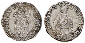 Leone X (1513-1521) Ancona - Quarto di giulio - Munt. 86 AG (g 0,91) RRRR Due piccoli colpi nel campo del R/
SPL