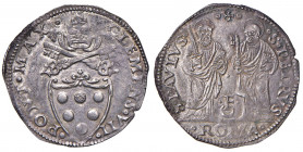 Clemente VII (1521-1534) Giulio con simbolo F su crescente - Munt. 54 AG (g 3,68) R Esemplare di largo modulo e ben coniato, tra i migliori conosciuti...
