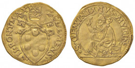 Clemente VII (1521-1534) Modena - Ducato con lo stemma papale - Munt. 110 AU (g 3,39) RRRR Una modesta ondulazione del tondello. Modena per pochi anni...