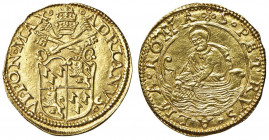 Adriano VI (1522-1523) Fiorino d’oro di camera - Munt. 6 AU (g 3,37) RR Conservazione eccezionale. Nell’asta Spink, 2018, lotto 251, un esemplare in s...
