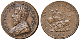 Giulio III (1550-1555) Medaglia a nome di Baldovino dal Monte, fratello del pontefice - Opus: G. Cavino - Armand I, 180, 22 AE (g 27,16 - Ø 41 mm) RRR...