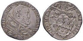 Clemente VIII (1592-1605) Testone A. I - CNI 8; Munt. manca AG (g 9,32) RRR
SPL
