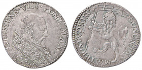 Clemente VIII (1592-1605) Bologna - Bianco - Munt. 123 AG (g 4,52) RR Modesta screpolatura sulla testa al D/
BB/BB+