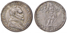 Clemente X (1670-1676) Giulio 1673 - Munt. 36 AG (g 3,18) RR Segnetti al D/
SPL