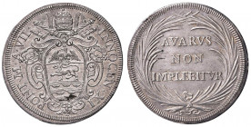 Innocenzo XI (1676-1689) Mezza Piastra A. VII - Munt. 48 AG (g 16,01) Piccola screpolatura al D/. Bella patina
qFDC