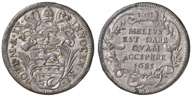 Innocenzo XI (1676-1689) Testone 1685 A. IX - Munt. 90 AG (g 9,12)
qFDC