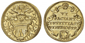 Clemente XI (1700-1721) Scudo A. XV - Munt. 26; MIR 2250/1 AU (g 3,34) RR Conservazione eccezionale
FDC