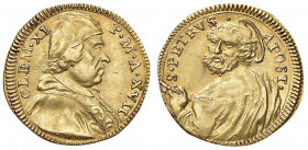 Clemente XI (1700-1721) Mezzo scudo d’oro A. XVII - Munt. 29; MIR 2255 AU (g 1,69)
SPL/SPL+