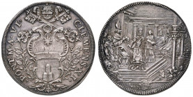Clemente XI (1700-1721) Piastra A. VI - Munt. 46 AG (g 32,05) RR Minime screpolature ma esemplare di grande qualità
SPL+