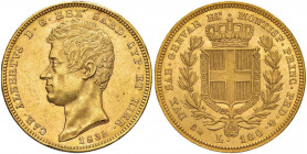 Carlo Alberto (1831-1849) 100 Lire 1832 G - Nomisma 622 AU Minimi colpetti al bordo, bell’esemplare
SPL+/qFDC