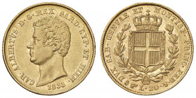 Carlo Alberto (1831-1849) 20 Lire 1833 T - Nomisma 643 AU
SPL