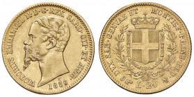 Vittorio Emanuele II (1849-1861) 20 Lire 1856 T - Nomisma 753 AU RRR
BB+