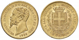Vittorio Emanuele II (1849-1861) 20 Lire 1859 G - Nomisma 758 AU Bellissimo esemplare
qFDC