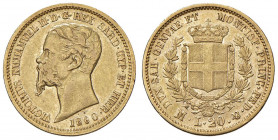 Vittorio Emanuele II (1849-1861) 20 Lire 1860 M - Nomisma 761 AU R
BB