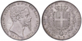 Vittorio Emanuele II (1849-1861) 5 Lire 1860 T - Nomisma 790 AG R Bella patina delicata ed omogenea su fondi brillanti
FDC