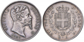 Vittorio Emanuele II re eletto (1859-1861) Lira 1859 B - Nomisma 829 AG R Bellissimo esemplare con delicata patina
FDC