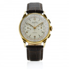 BREITLING Tour d’Italie Referenza 1190 Cal. Venus 188 a carica manuale. Cassa in oro giallo 18kt con diametro da 38mm. Dial argentè con indici applica...