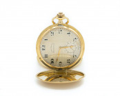 EBERHARD & CO. orologio da tasca. Movimento a carica manuale. Tripla Cassa in oro giallo 18kt con diametro da 51mm. Numero di cassa 151960. Dial argen...