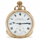 KENDAL & DENT. Antico Orologio da tasca inglese, cassa con diametro da 50mm (presumibilmente oro 18kt. ma non marcato). Dial bianco con grandi numeri ...