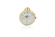 THE TISSOT e Fils, Le Locle, Orologio da tasca con complicazioni. Movimento a carica manuale. Cassa placcata in oro con diametro da 44mm. Corona (6mm)...