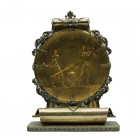 OROLOGIO fascista fatto interamente a mano in argento titolo 800 punzonato. Quadrante parzialmente dorato. Orafo milanese (probabile pezzo unico) degl...