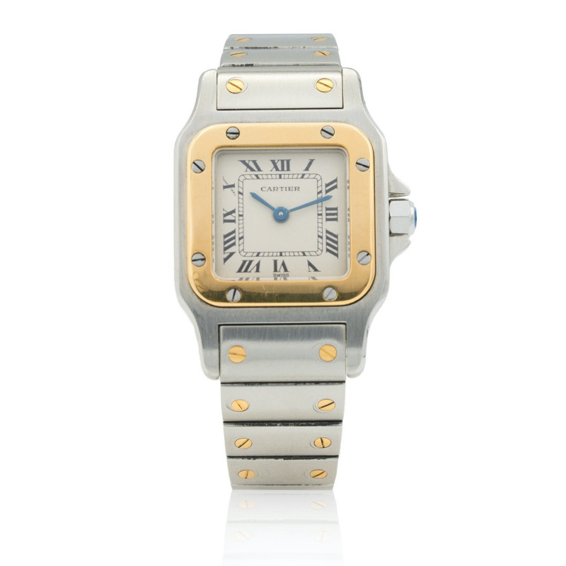 CARTIER Santos Referenza 166930. Cal. 66 al quarzo. Numero di serie 06XXX. Cassa...