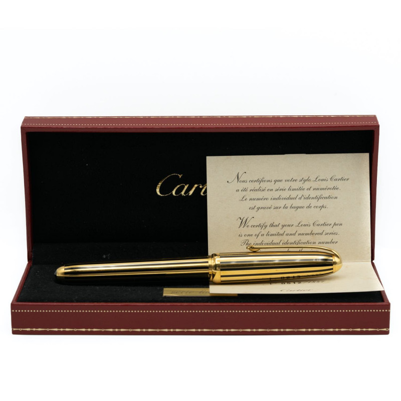 CARTIER Penna stilografica - LOUIS CARTIER. Edizione limitata 512/1847. Corpo de...