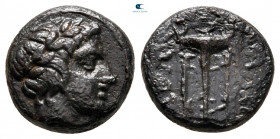 Macedon. Chalkidian League. Olynthos circa 432-348 BC. Bronze Æ