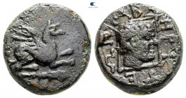 Thrace. Abdera circa 400-300 BC. Bronze Æ