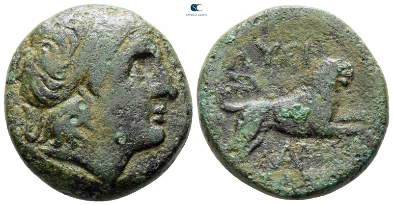 The Thracian Chersonese. Lysimacheia circa 196-190 BC. 
Bronze Æ

24 mm, 13,8...