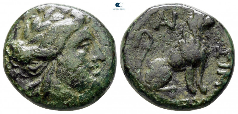 The Thracian Chersonese. Lysimacheia circa 196-190 BC. 
Bronze Æ

19 mm, 6,88...