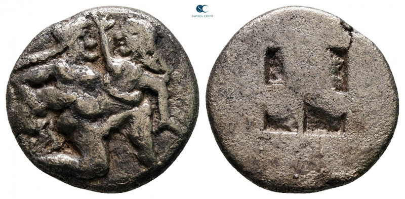 Islands off Thrace. Thasos circa 510-480 BC. 
Drachm AR

16 mm, 3,17 g


...