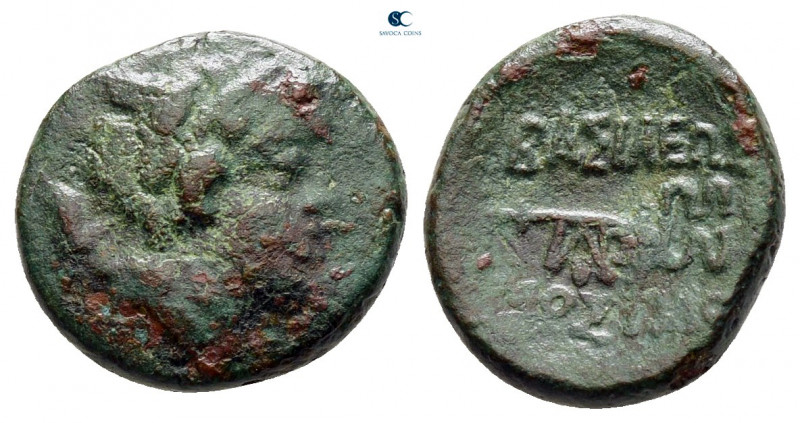 Kings of Thrace. Kainian. Mostis 139-101 BC. 
Bronze Æ

13 mm, 1,48 g



...