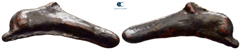 Scythia. Olbia circa 437-410 BC. 
Cast dolphin Æ

32 mm, 2,04 g



very f...