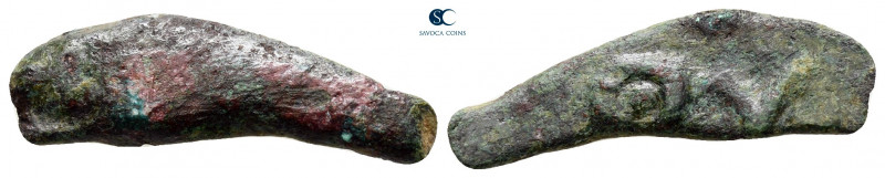 Scythia. Olbia circa 437-410 BC. 
Cast dolphin Æ

23 mm, 1,42 g



very f...