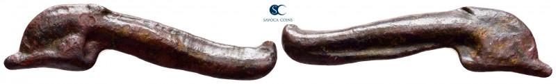 Scythia. Olbia circa 437-410 BC. 
Cast dolphin Æ

34 mm, 2,30 g



very f...