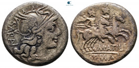 M. Atilius Saranus 148 BC. Rome. Denarius AR