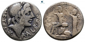 C. Malleolus, A. Albinus Sp. f., and L. Caecilius Metellus 96 BC. Rome. Denarius AR