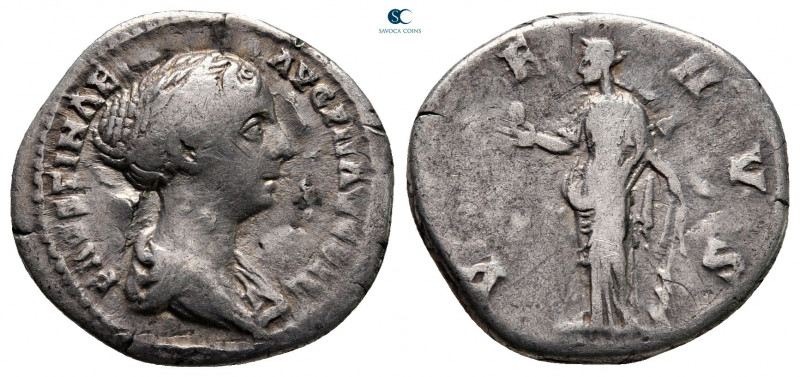 Faustina II AD 147-175. Rome
Denarius AR

19 mm, 2,69 g



nearly very fi...