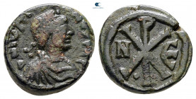 Justin I AD 518-527. Nikomedia. Pentanummium Æ