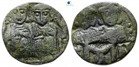 Leo IV the Khazar, with Constantine VI AD 775-780. Constantinople. Follis or 40 Nummi Æ
