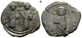 Constantine X Ducas and Eudocia AD 1059-1067. Constantinople. Follis Æ