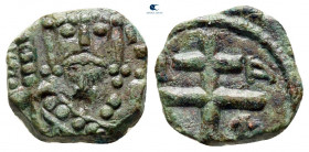 Alexius I Comnenus AD 1081-1118. Uncertain mint. Half Tetarteron Æ