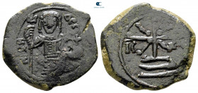 Manuel I Comnenus AD 1143-1180. Thessalonica. Tetarteron Æ