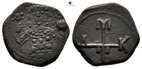Manuel I Comnenus AD 1143-1180. Uncertain mint. Half Tetarteron Æ