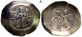 Isaac II Angelos AD 1185-1195. Constantinople. Aspron Trachy EL